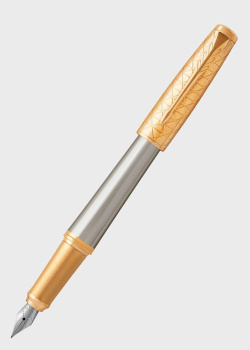 Перьевая ручка с чехлом Parker Urban 17 Premium Aureate Powder GT FP F, фото